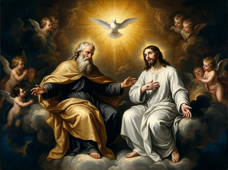 La Santísima Trinidad: el Padre, el Hijo y el Espíritu Santo